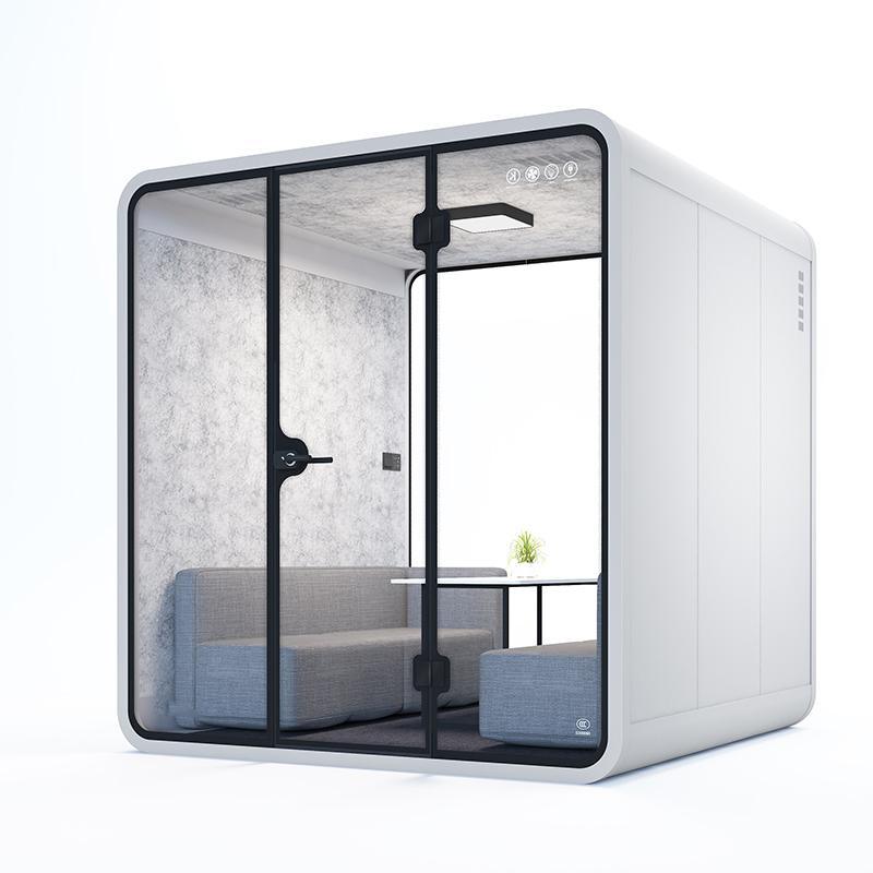 Hush Meeting Pods Modular Office Phone Booth Europe France, Germany, Spain, Ireland, Italy, Netherlands